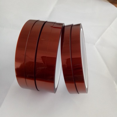 廠家供應(yīng)茶色高溫膠帶 電子元?dú)饧Ｗo(hù)包扎膠帶 PI膜金手指膠帶