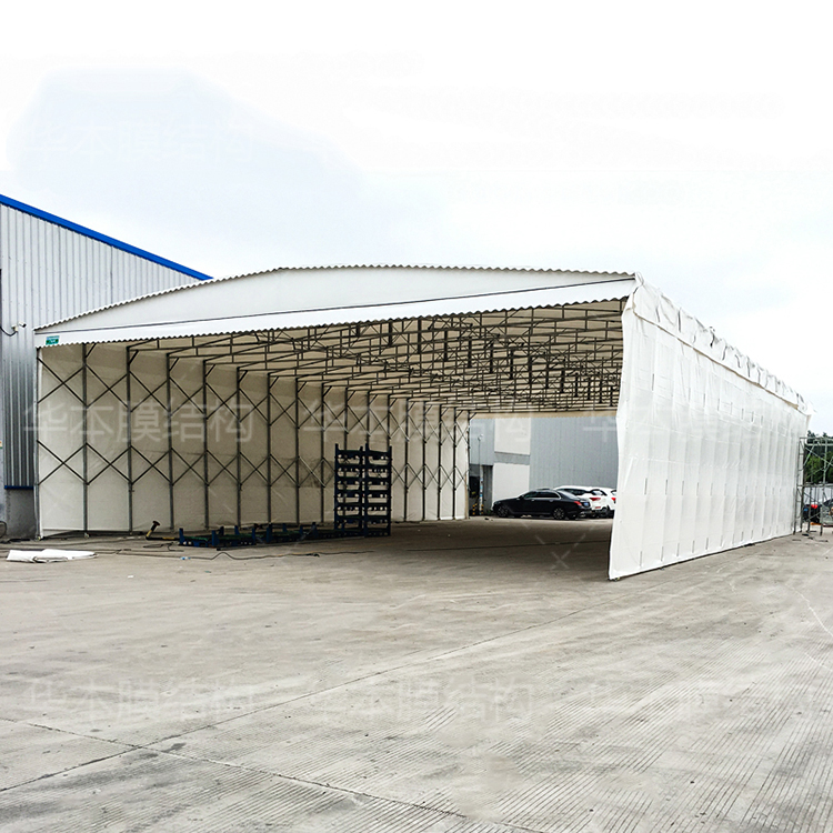推拉篷推拉棚活動(dòng)棚移動(dòng)倉(cāng)庫(kù)簡(jiǎn)易棚伸縮棚 推拉蓬