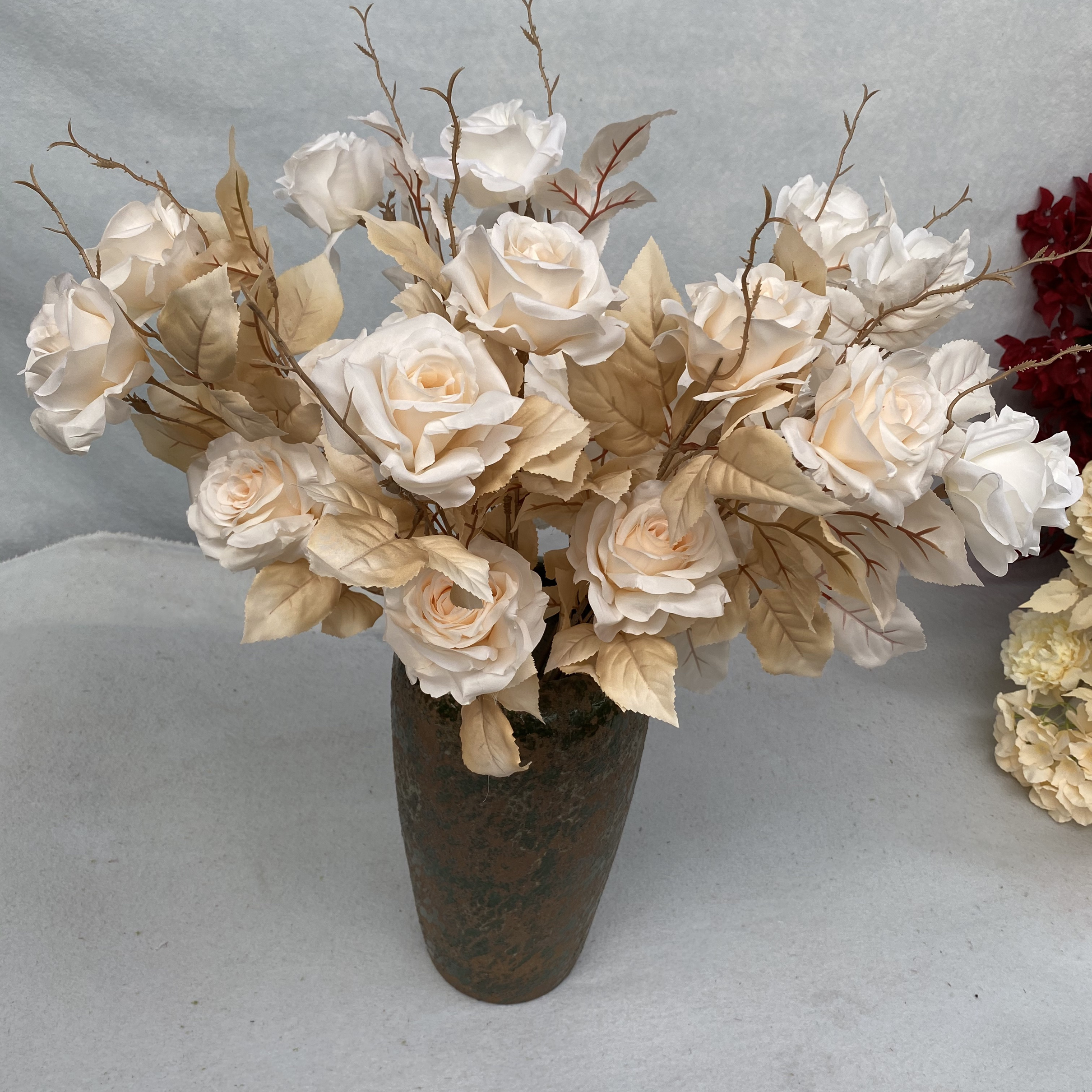 天津仿真假花定做*2頭愛(ài)麗絲批發(fā) *人造花多少錢(qián)