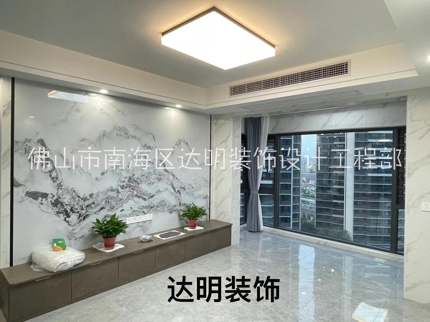 佛山禪城南海順德工裝寫字樓辦公室家裝工裝半包全包裝修公司 融創(chuàng)地產(chǎn)95方雙陽臺簡約裝修