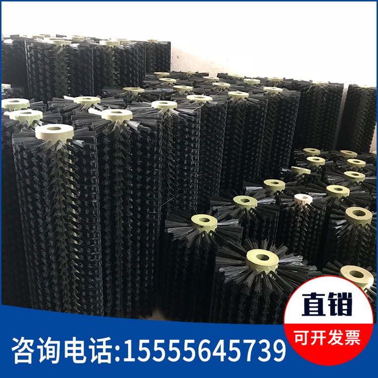 工業(yè)鋼絲刷輥 尼龍絲清洗機毛刷輥 無軸空筒刷 刷制品定制