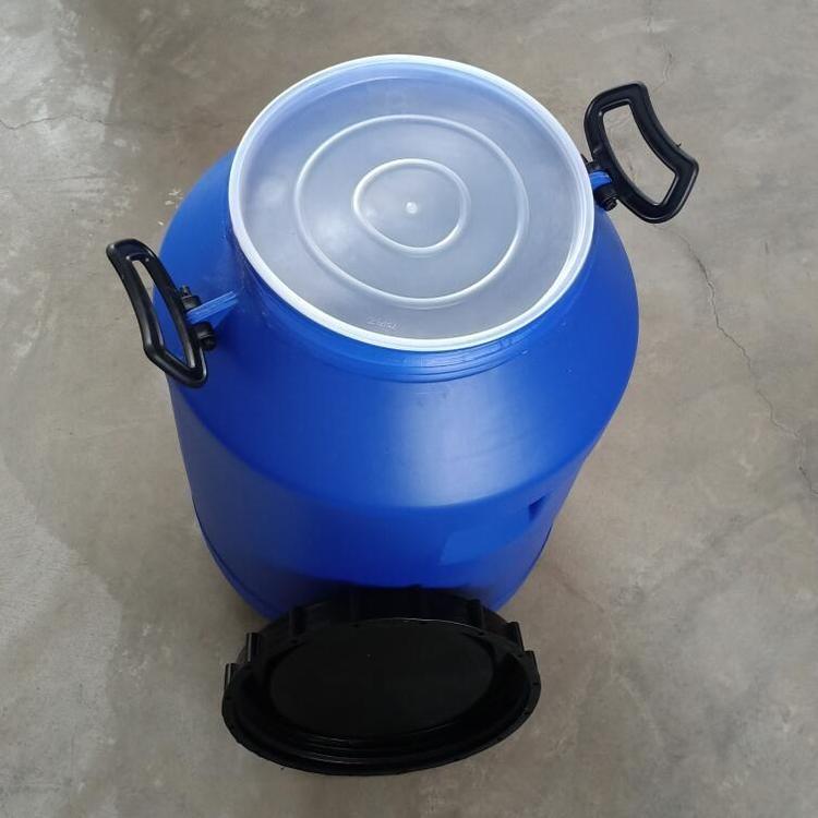 60L抱箍桶 法蘭桶60L大口圓塑料桶
