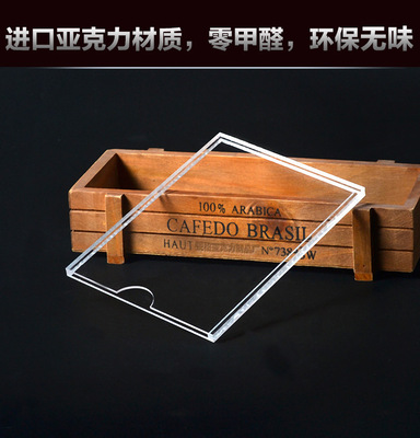 亞克力單雙層卡槽插槽資料盒 亞克力展示牌 透明宣傳展示盒