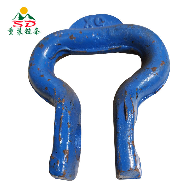 錳鋼鏈條連接環(huán) 起重鏈條連接環(huán) 開口鏈鉤礦用雙孔馬蹄形連接環(huán)