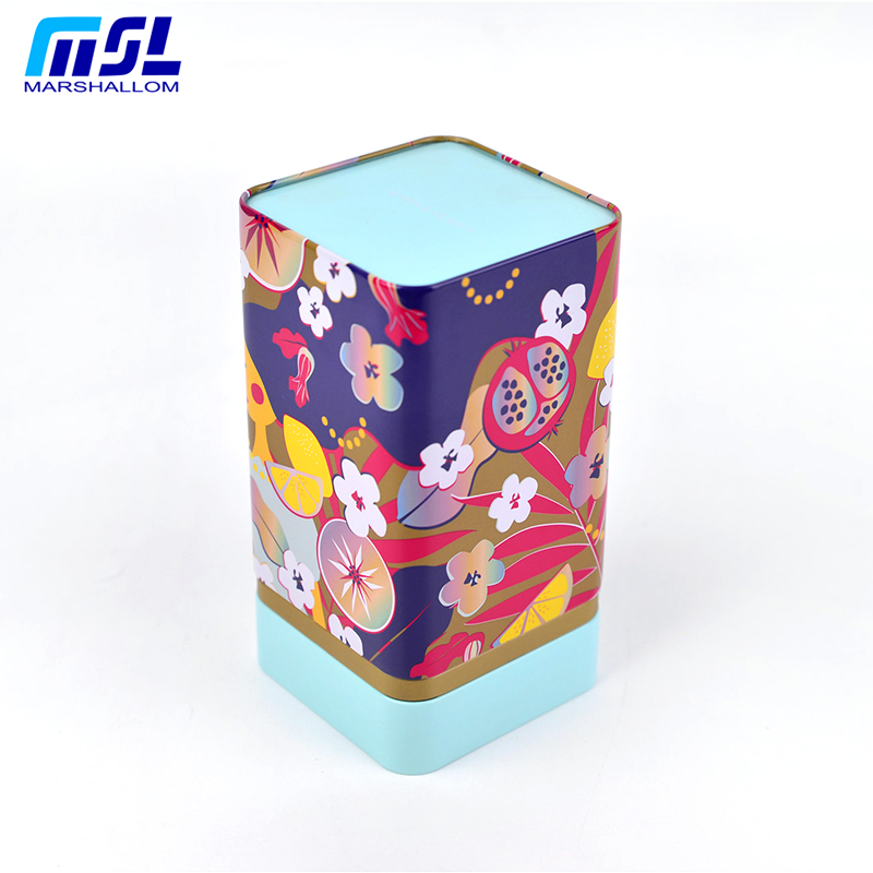 香水護(hù)膚品精美時(shí)尚包裝禮盒鐵盒 食品禮品通用包裝鐵盒 方罐定制廠家   酒罐