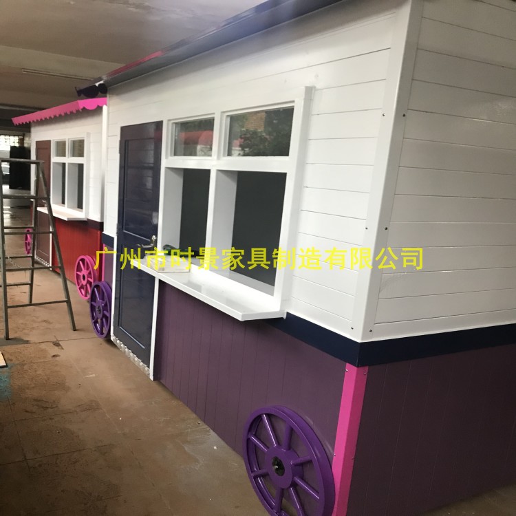 鄭州公園售貨亭 商品木制售賣車 雪糕活動崗?fù)?  title=