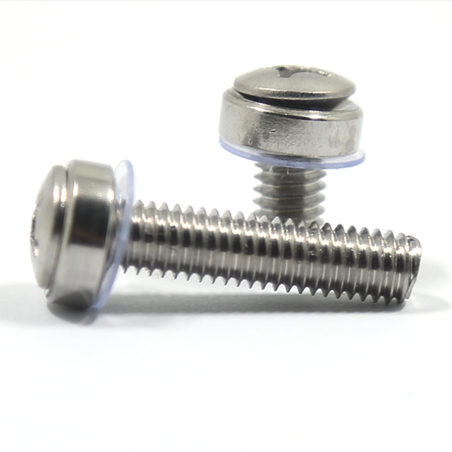 304 皇冠螺釘（帶PVC墊）機(jī)螺釘 皇冠螺釘