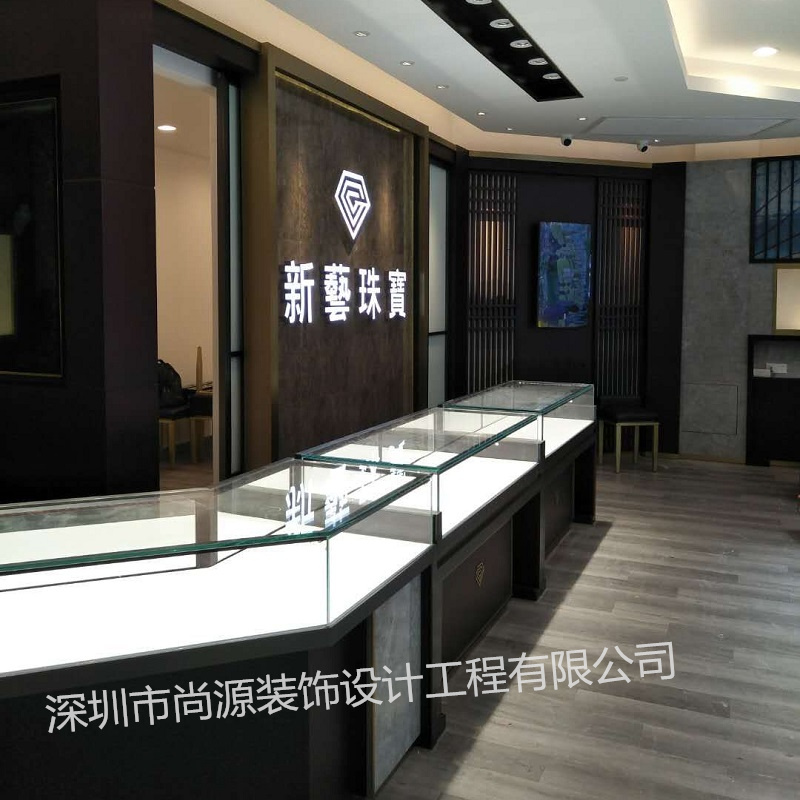 尚源珠寶展柜定制,珠寶柜臺,烤漆珠寶展柜