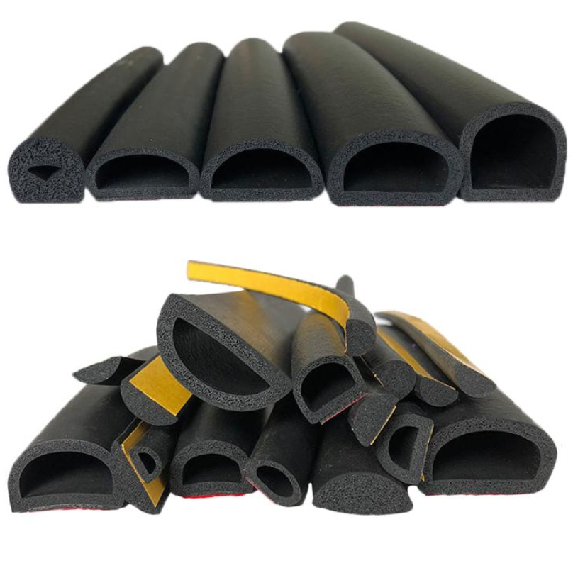 D型空心海綿密封條 配電柜防撞條 三元乙丙D型自粘密封條