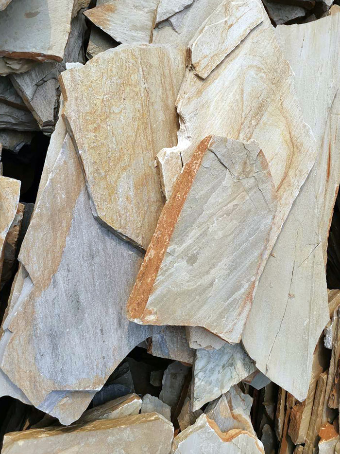 板巖黃木紋碎拼亂形批發(fā)廠家