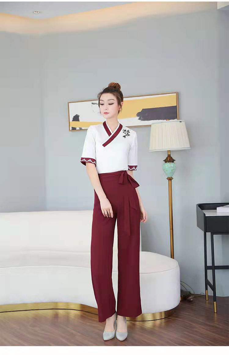 秋冬季新款足浴技師工作服 套裝會(huì)所養(yǎng)生館工作制服 美容院桑拿酒店工作制服