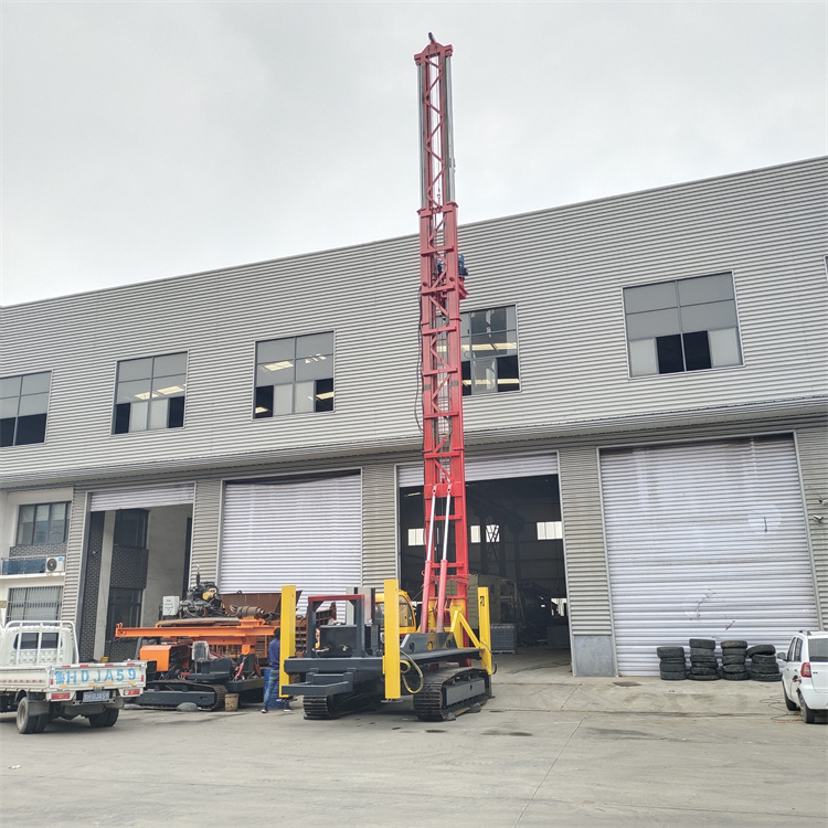 履帶式抗浮錨桿打樁機(jī) 雙油缸加壓型 小型長螺旋打樁機(jī)工廠價(jià)格