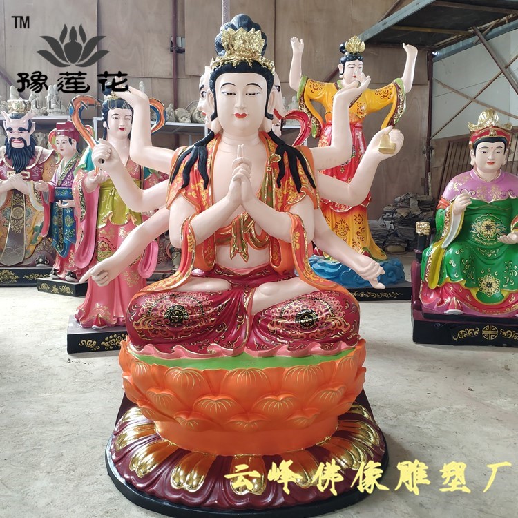 北斗眾星之母神像 斗母元君佛像 六十甲子塑像 樹脂玻璃鋼脫胎