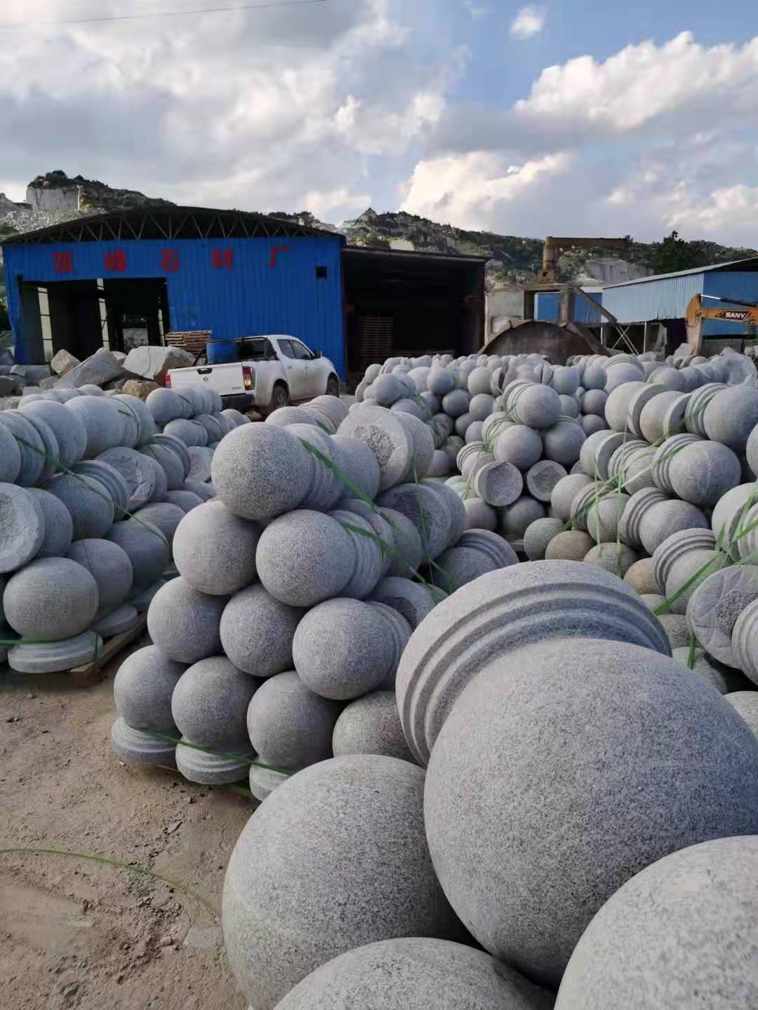 廠家供應(yīng)芝麻灰花崗巖圓球  芝麻灰花崗巖圓球批發(fā)  芝麻灰花崗巖圓球現(xiàn)貨 芝麻灰花崗巖圓球
