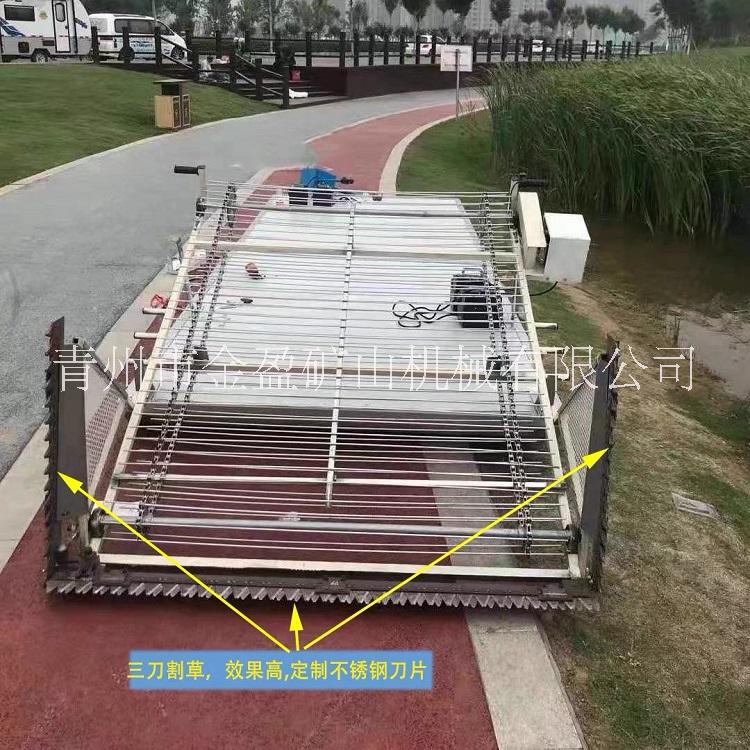 生產(chǎn)半自動(dòng)撈草船 金盈小型水下割草機(jī)結(jié)實(shí)好用