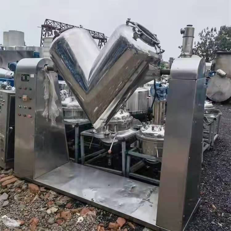 二手V型混合機 5立方V型混合機 連續(xù)是操作多規(guī)格運行 不銹鋼攪拌均勻 鵬達二手設(shè)備