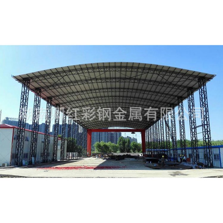 建筑工地施工鋼筋棚 防護(hù)棚 鋼筋加工棚安全通道廠家