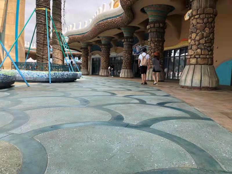 礫石聚合物藝術(shù)地面施工、工程報價