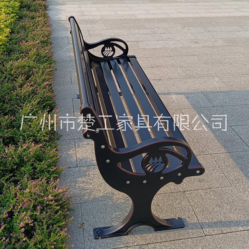 長(zhǎng)椅戶(hù)外椅子庭院鐵藝長(zhǎng)條凳公園座椅不銹鋼防腐木塑木實(shí)木公園椅