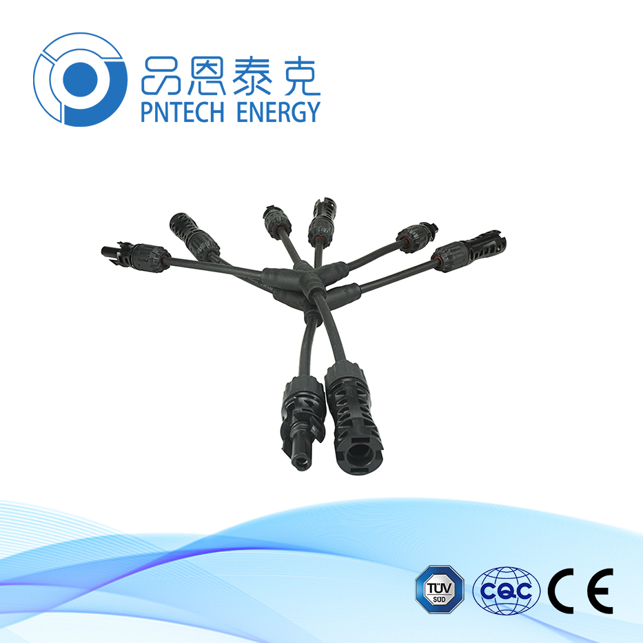 品恩泰克 光伏連接器 三匯一Y型光伏連接器 1500V TUV光伏組件