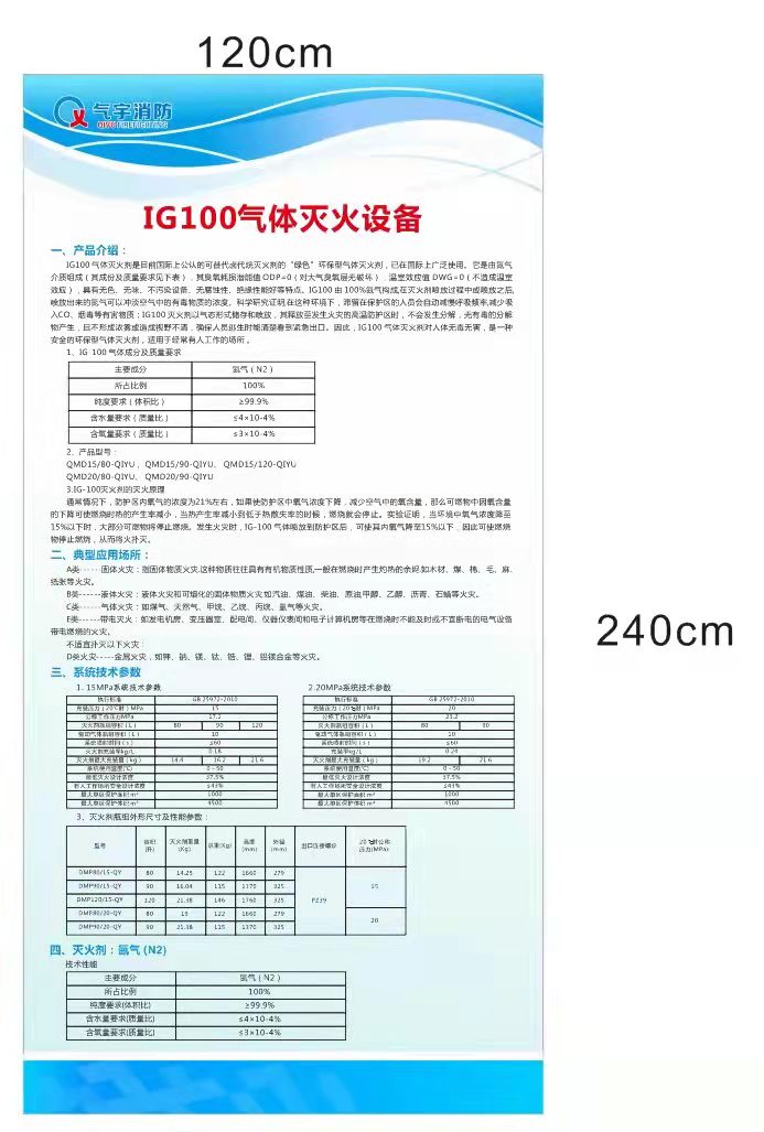四川成都熱銷產(chǎn)品 IG100氣體滅火系統(tǒng)20MP 廣州氣宇生產(chǎn)廠家有檢驗(yàn)報(bào)告批發(fā)價(jià)
