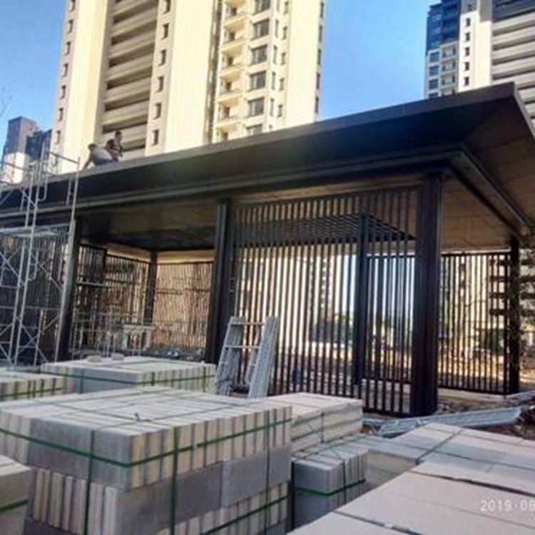 小區(qū)廊架頂包邊鋁單板石家莊周邊安裝施工隊伍