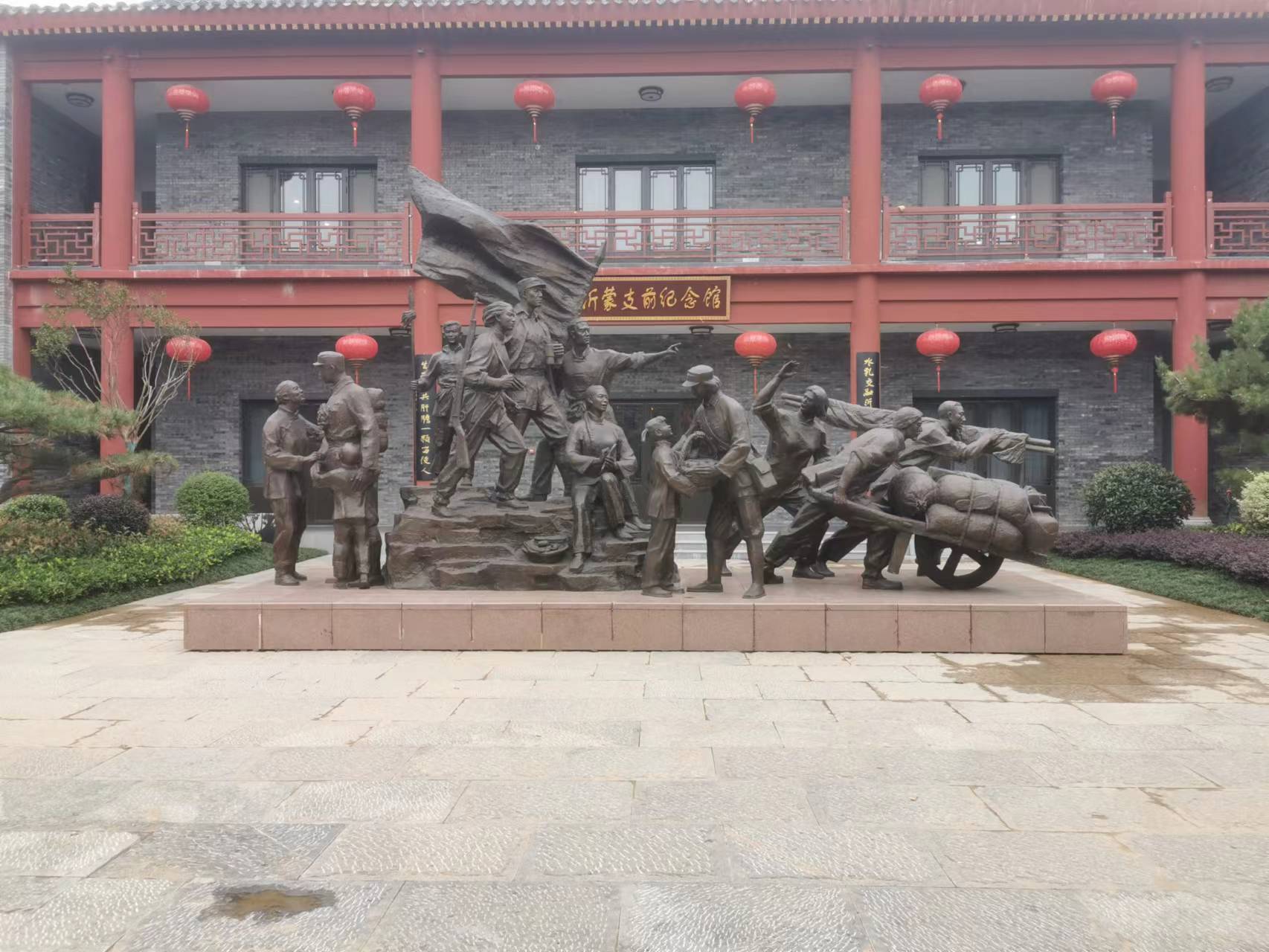 河北鑄銅雕塑軍民情定制廠