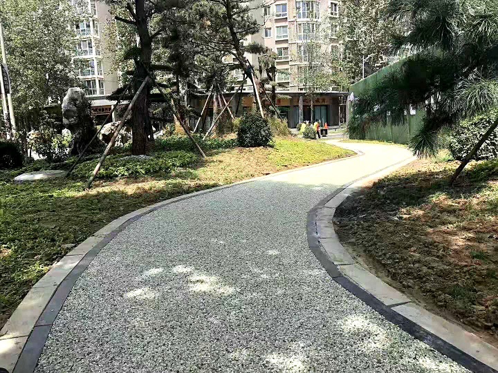 西安透水路面，彩色瀝青路面用途 透水路面道路工程