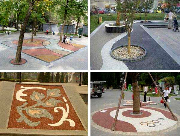 西安透水路面，彩色瀝青路面用途 透水路面道路工程