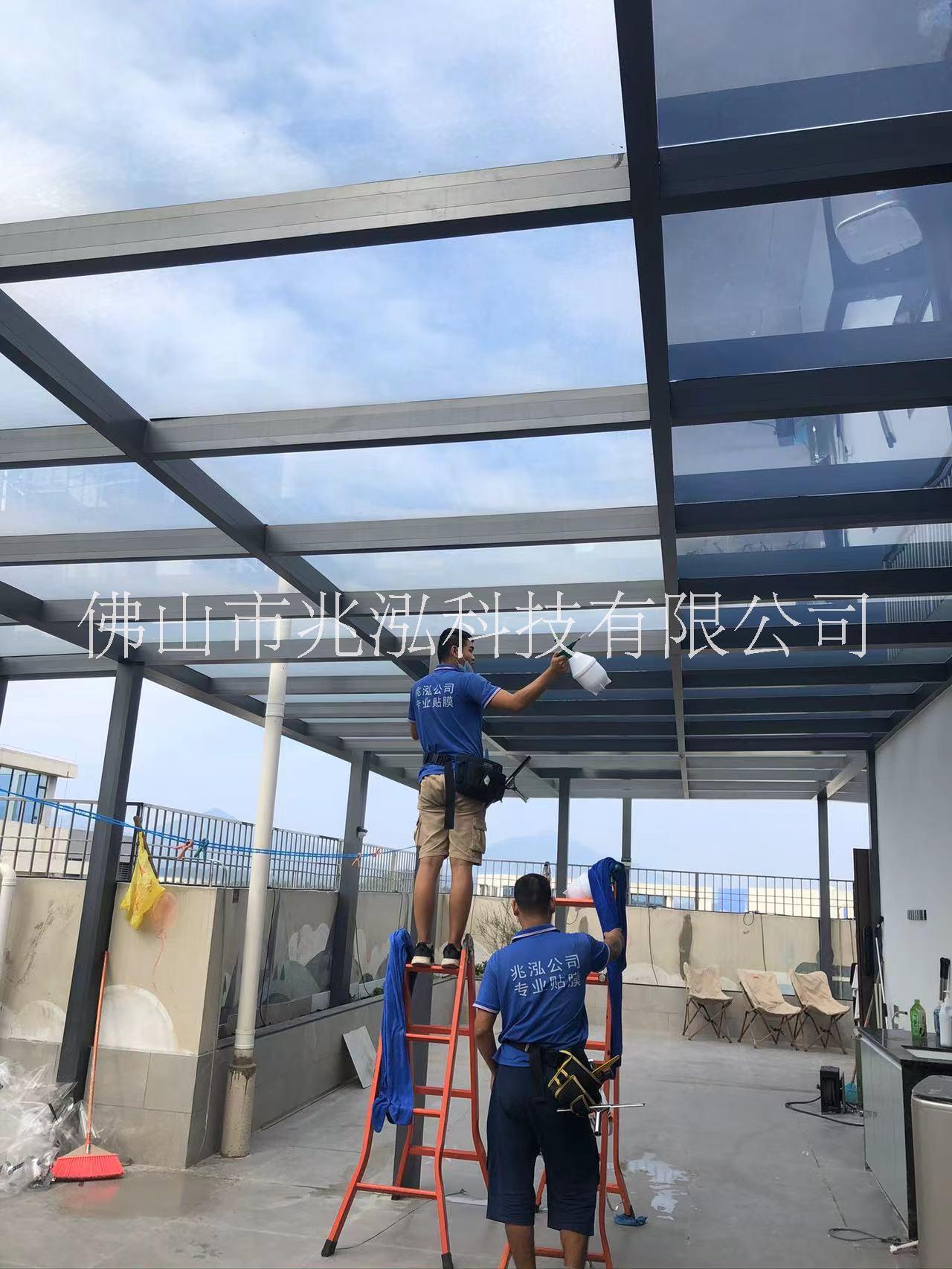 兆泓玻璃隔熱膜陽光房頂玻璃隔熱膜