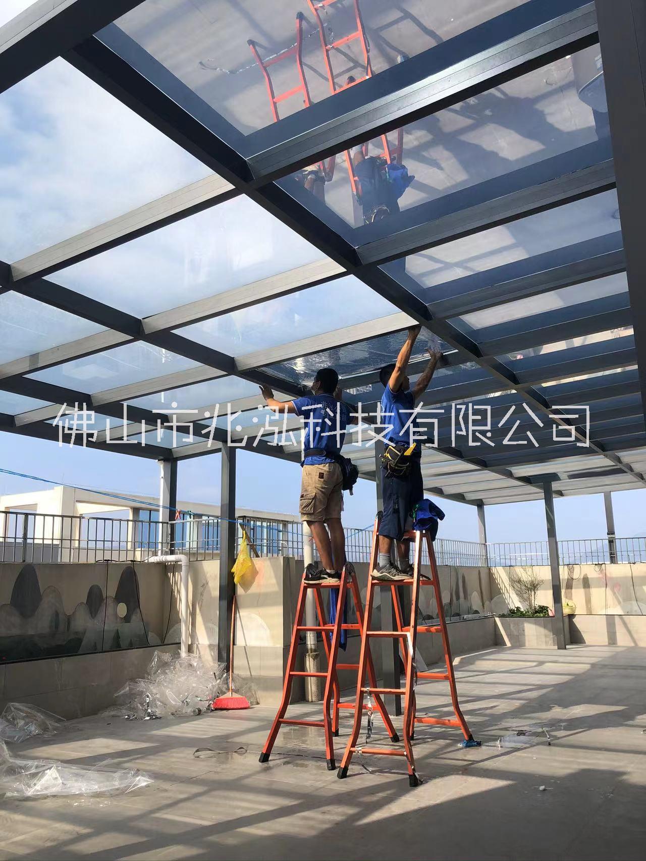 兆泓玻璃隔熱膜陽光房頂玻璃隔熱膜