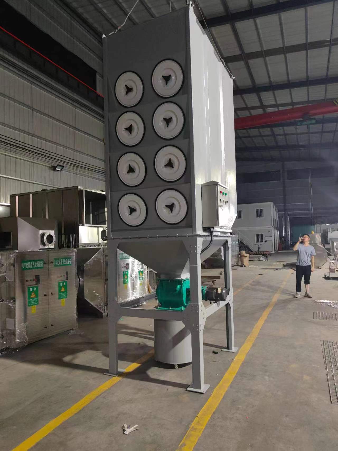 斜插式脈沖濾筒中央除塵器焊接煙塵