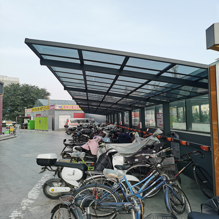 車棚 北京定做自行車充電樁車棚 汽車停車棚 鋁合金停車棚篷