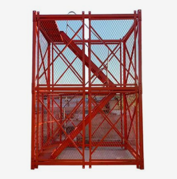 廠家生產(chǎn)安全爬梯掛網(wǎng)爬梯