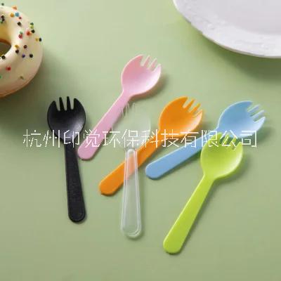 生日蛋糕餐具紙盤套裝盤叉 烘焙盤子叉子碟子組合 一次性可降解塑料刀叉