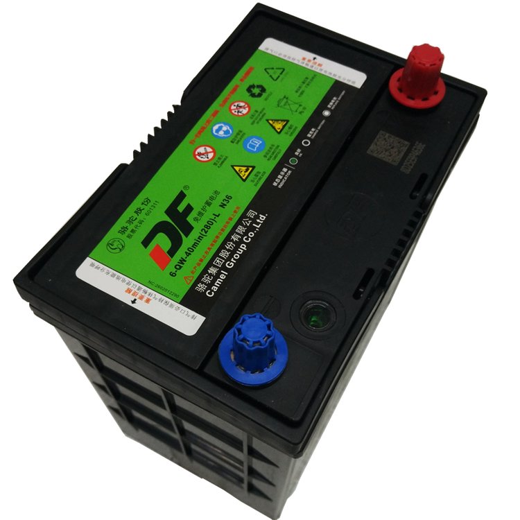 駱駝汽車(chē)電瓶6QW36Ah蓄電池12V適配飛度思迪鋒范長(zhǎng)安奧拓理念鈴木