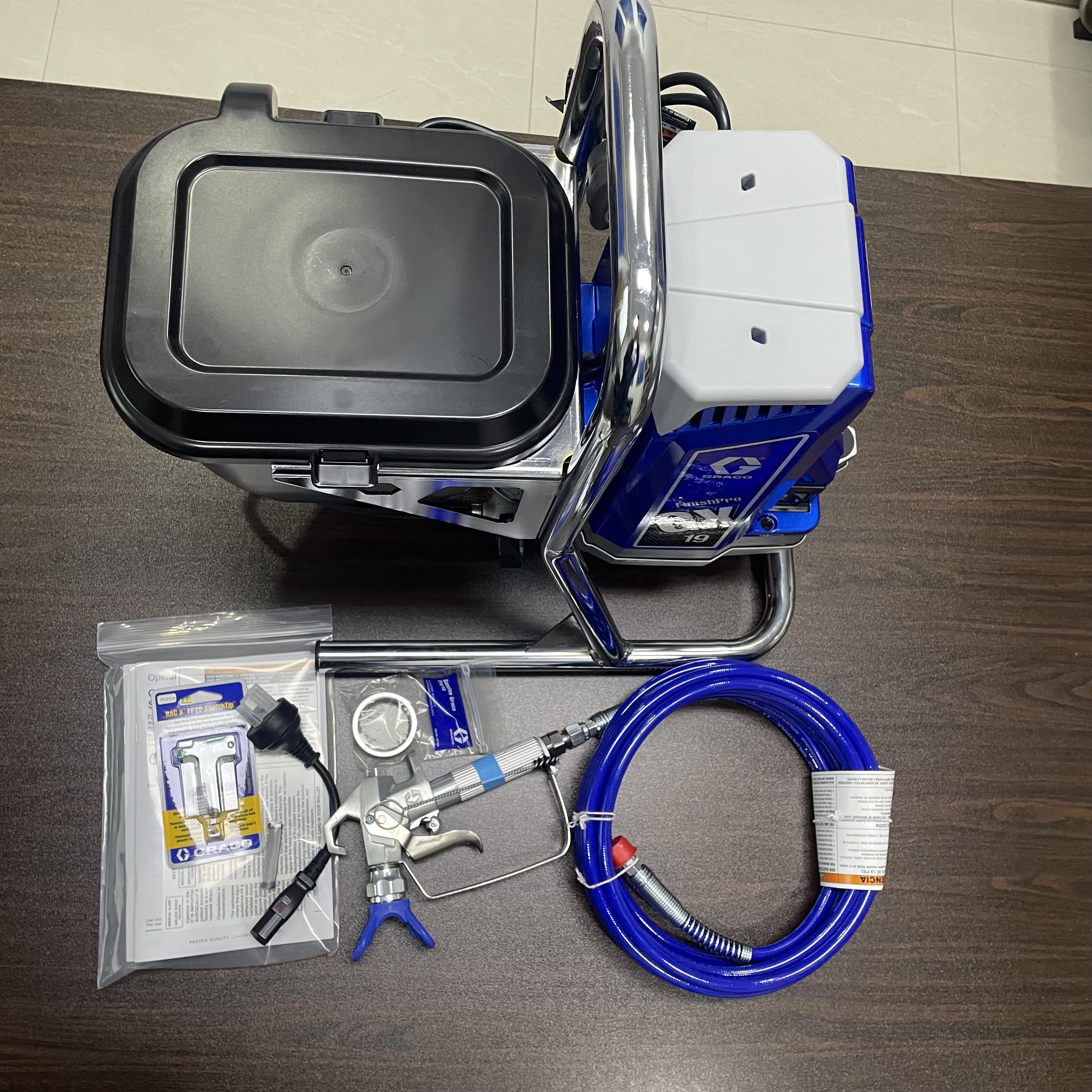 美國固瑞克GX19小型精飾型無氣噴涂機17H223水性漆修補機 GX19水性漆修補機