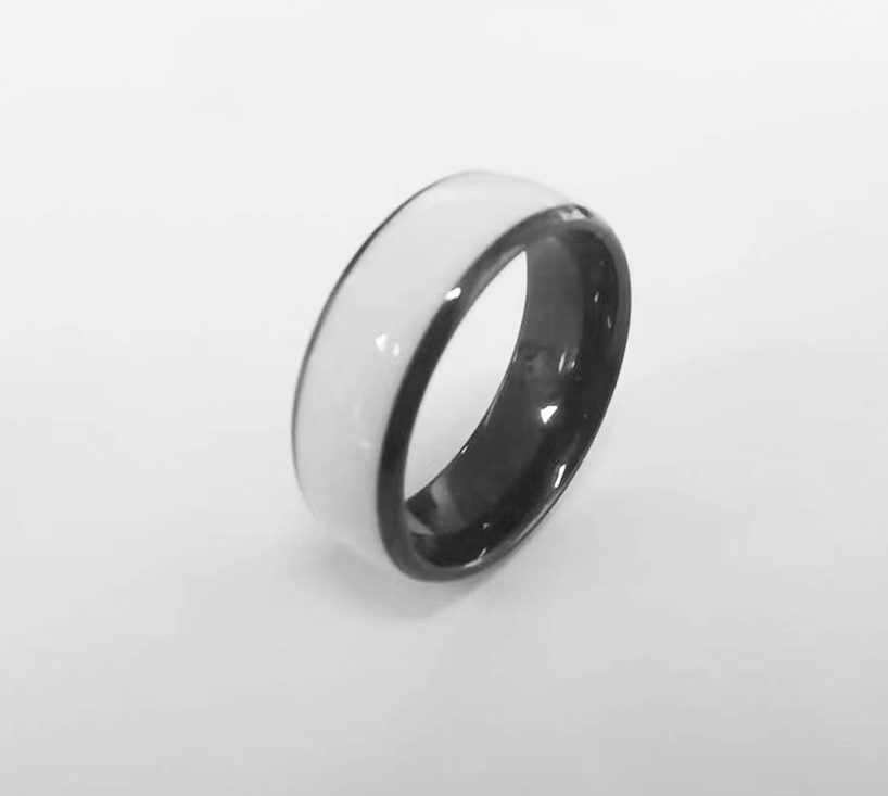 Ntag216滴膠智能戒指可定制圖案樣式NFC指環(huán)