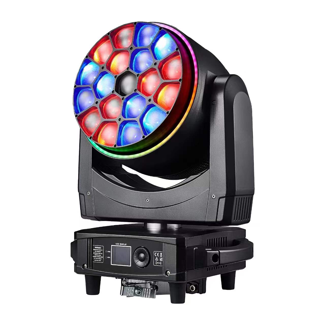 19顆40w四合一大蜂眼染色搖頭燈