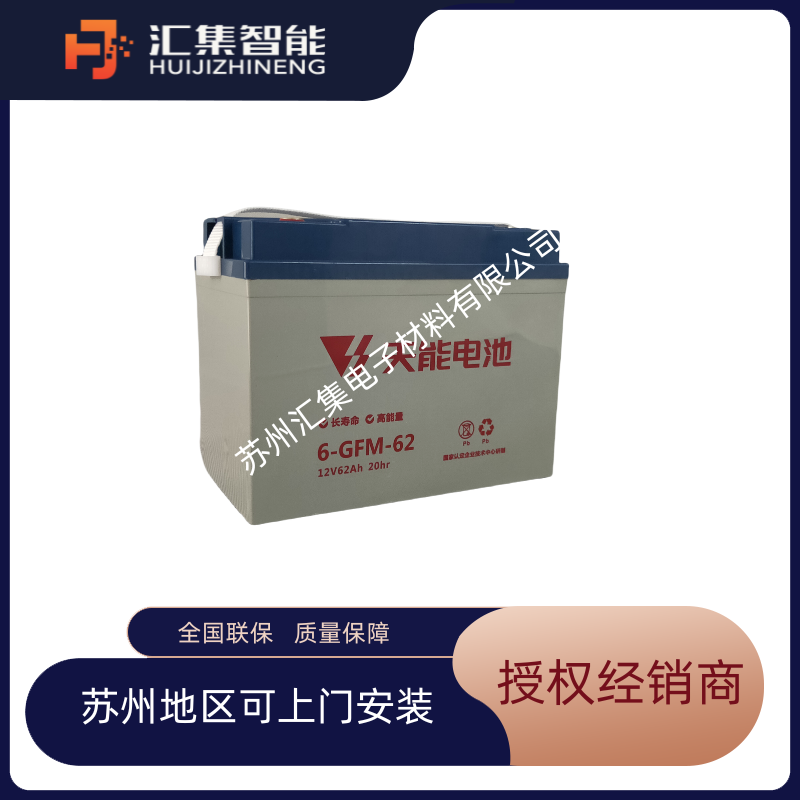 天能蓄電池6-GFM-62 電動車洗地機叉車托盤車 免維護鉛酸電池