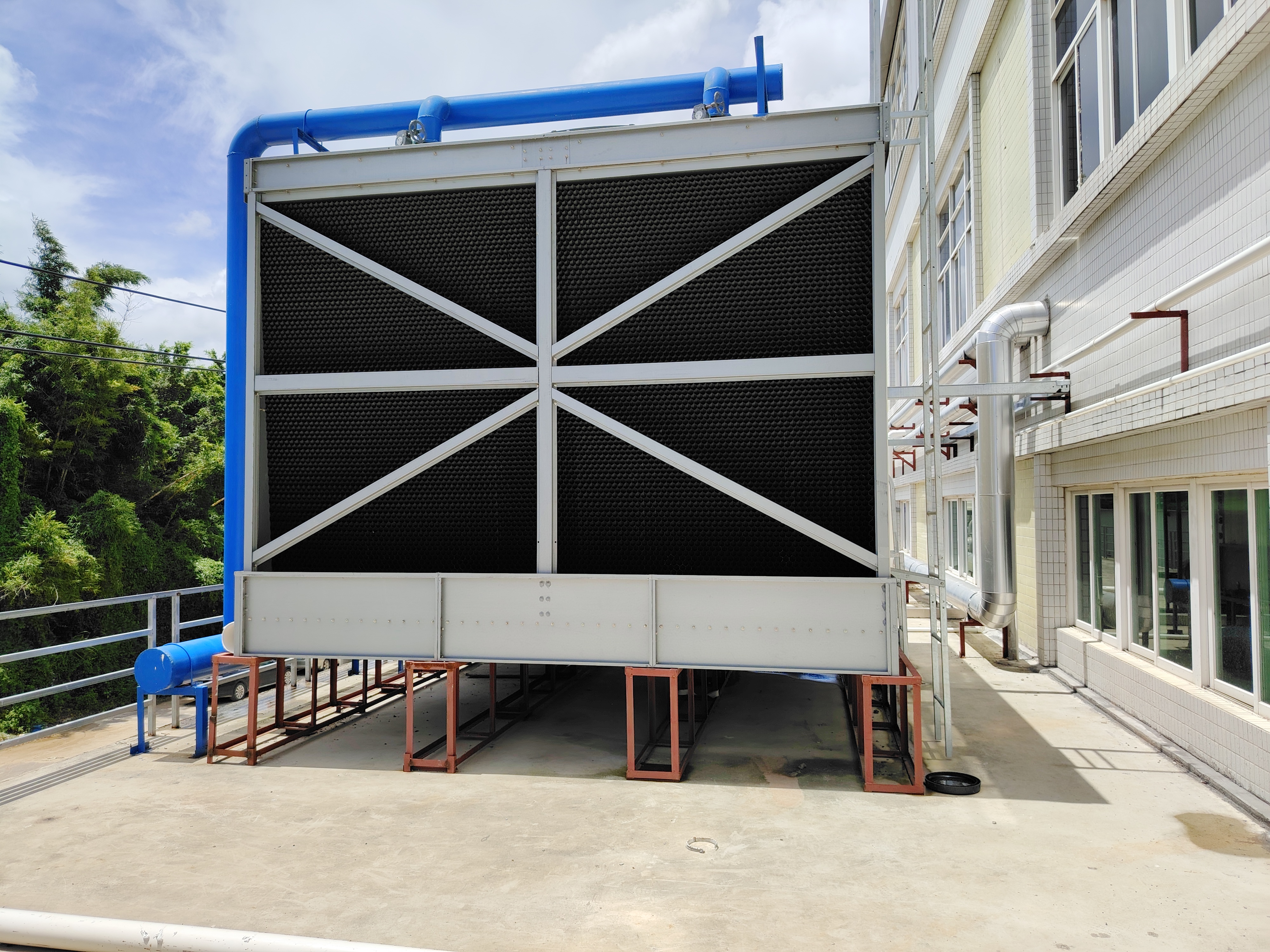 更創(chuàng)中央空調(diào)方形橫流式冷卻塔450噸  低噪音 廠家批發(fā) 規(guī)格全