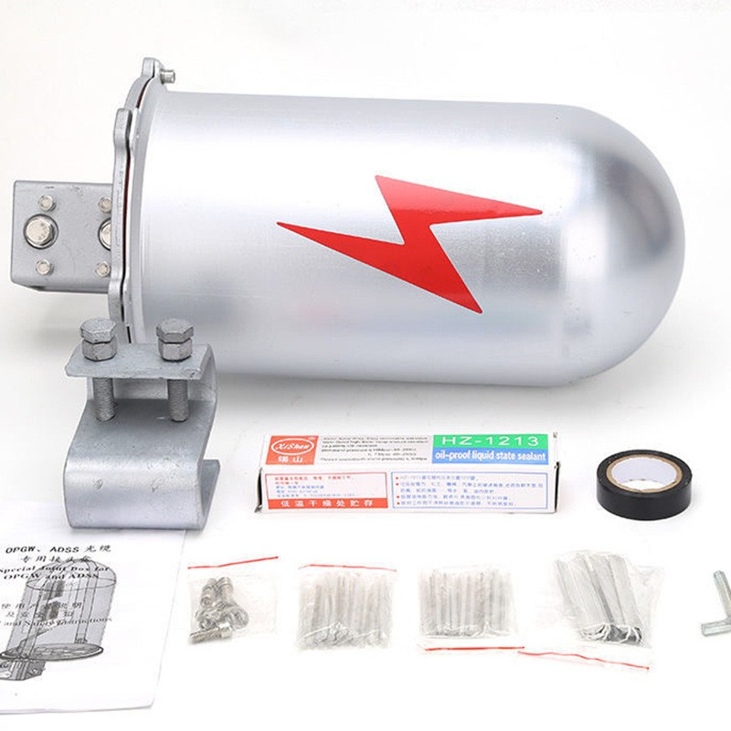 桿塔用電纜接頭盒光纜金屬鋁合金帽式接線盒架空接線盒電力配件、接線盒批發(fā)